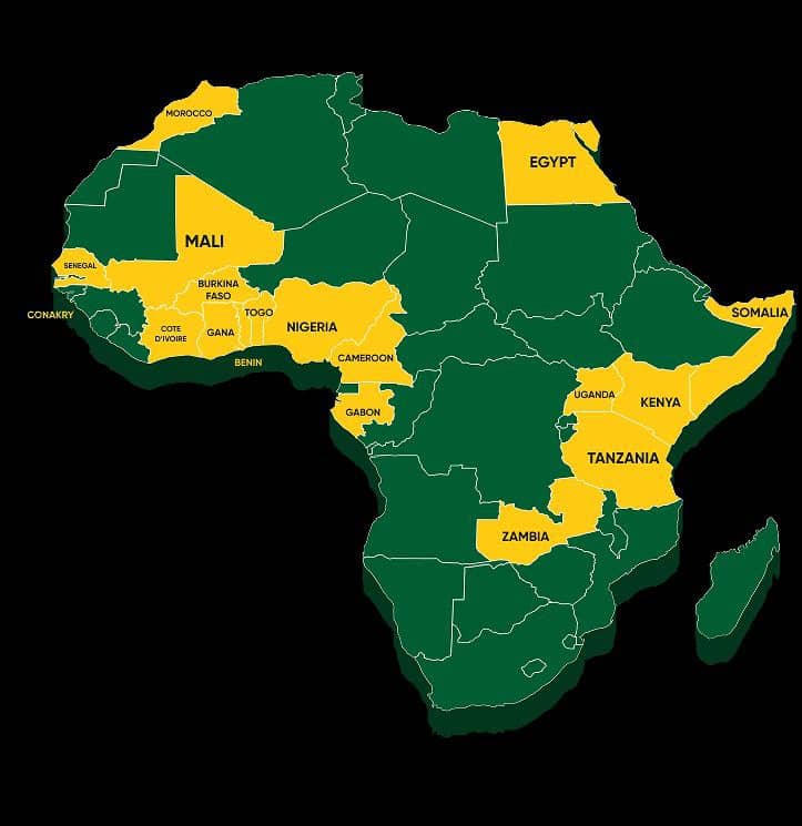 Carte d'Afrique
